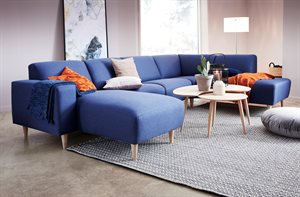 Amalfi u-sofa 326 x 210 - Idaho Blue 
